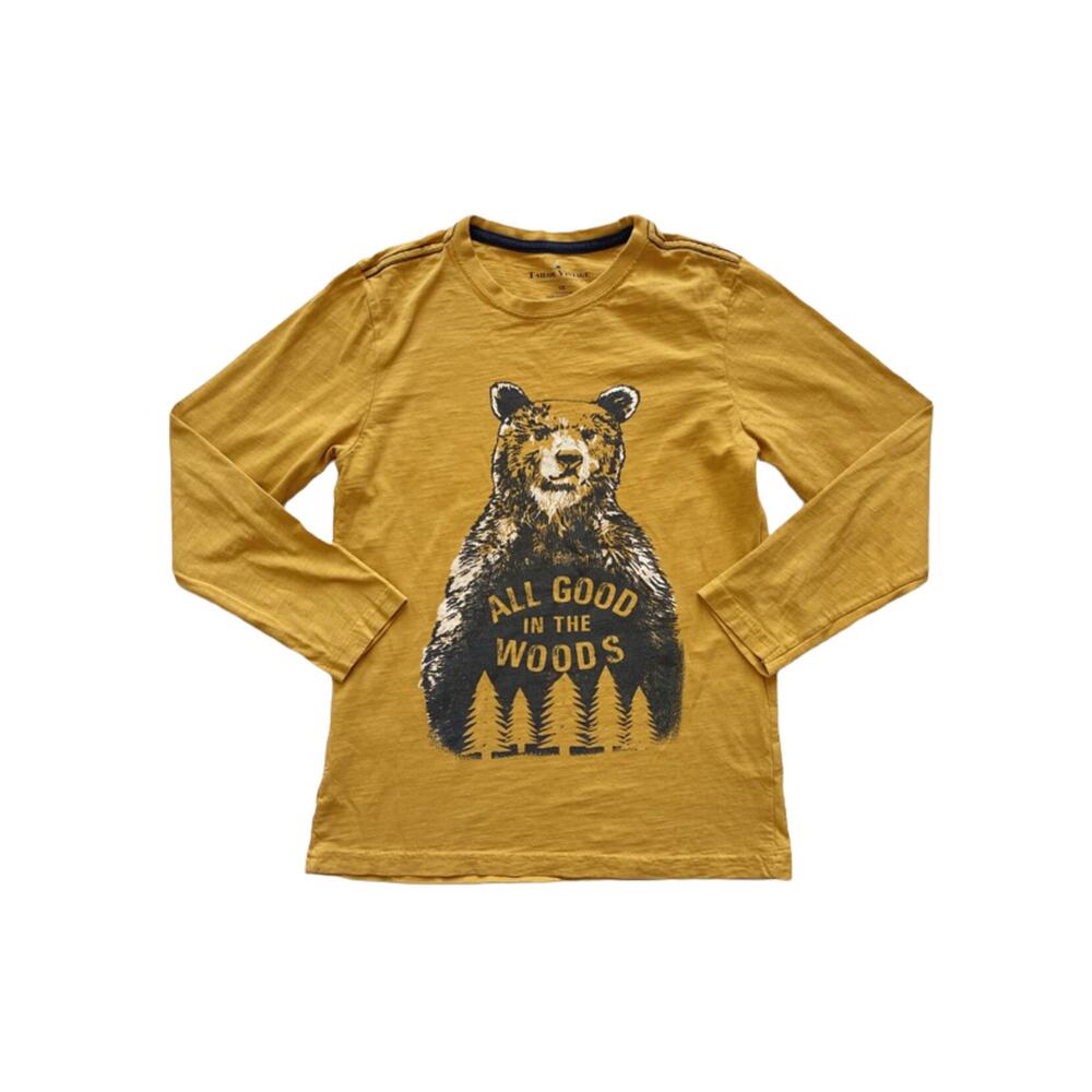 Tailor Vintage All Good In The Woods Bear Tee Size 10